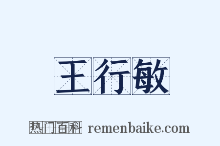王行敏是什么意思的图片